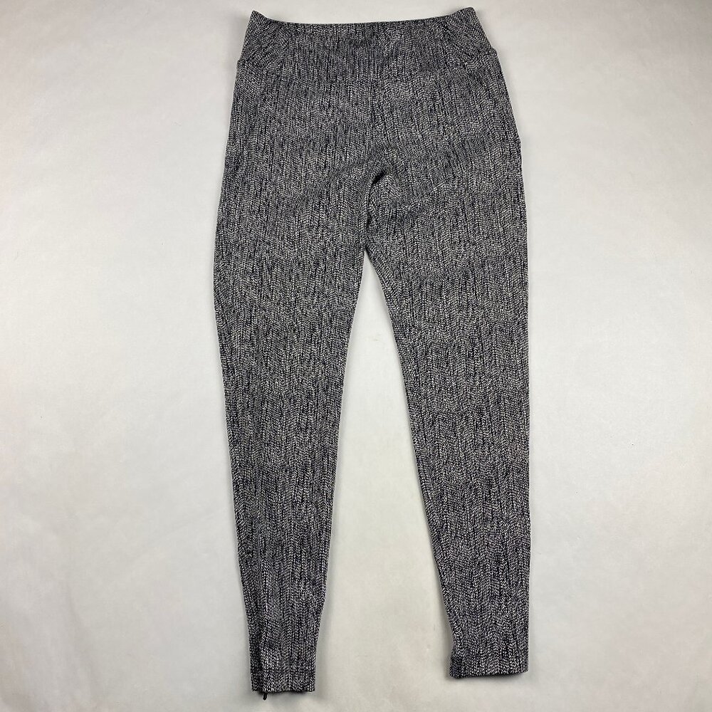 Athleta‎ Delancey Skyline Tight Women’s Small Black and White Pants Zip Ankle